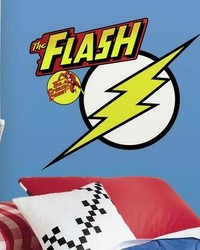 CLASSIC FLASH LOGO PEEL AND STICK GIANT WALL DECALS by   