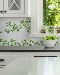 PAINTERLY IVY PEEL AND STICK WALL DECALS by  Roommates 