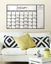 SCROLL DRY ERASE CALENDAR PEEL AND STICK WALL DECALS by   