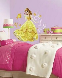 DISNEY PRINCESS  BELLE PEEL AND STICK GIANT WALL DECALS by   