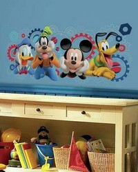 MICKEY MOUSE CLUBHOUSE CAPERS PEEL AND STICK GIANT WALL DECALS by   