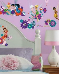 DISNEY FAIRIES  BEST FAIRY FRIENDS PEEL AND STICK WALL DECALS by  Roommates 