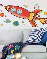 ROCKET PEEL AND STICK GIANT WALL DECALS by  Roommates 