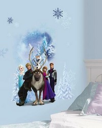 FROZEN CHARACTER WINTER BURST PEEL AND STICK GIANT WALL DECALS by   