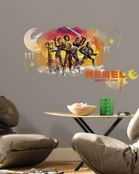 STAR WARS REBELS WATERCOLOR PEEL AND STICK GIANT WALL GRAPHIX by  Roommates 