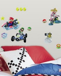 NINETENDO  MARIO KART 8 PEEL AND STICK WALL DECALS by  Roommates 