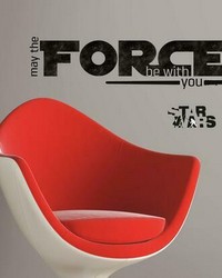 STAR WARS CLASSIC MAY THE FORCE PEEL AND STICK WALL DECALS by  Roommates 