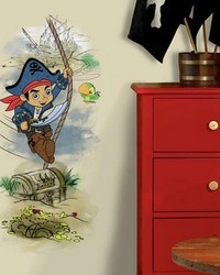 CAPTAIN JAKE  THE NEVER LAND PIRATES TREASURE PEEL AND STICK GIANT WALL GRAPHIC by  Roommates 