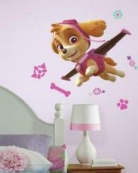 PAW PATROL SKYE PEEL AND STICK GIANT WALL DECALS by  Roommates 