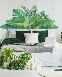 WATERCOLOR TROPICAL LEAVES PEEL AND STICK XL GIANT WALL DECALS by  Kravet Wallcovering 