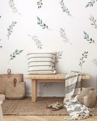 COUNTRY LEAVES PEEL AND STICK WALL DECALS by  Roommates 
