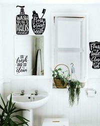 WASH YOUR HANDS SOAP QUOTES PEEL AND STICK WALL DECALS by   