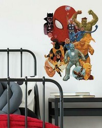 MARVEL AVENGERS CLASSIC PEEL AND STICK GIANT WALL DECALS by   
