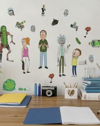 RICK AND MORTY PEEL AND STICK WALL DECALS by  Roommates 