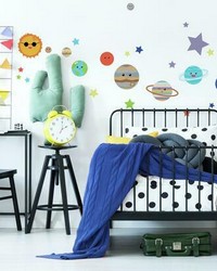 PLANET PEEL AND STICK WALL DECALS by  Roommates 