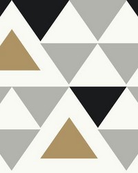 GEOMETRIC TRIANGLE PEEL  STICK WALLPAPER by   