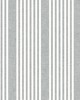 York Wallcovering French Linen Stripe Wallpaper Charcoal
