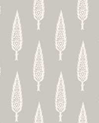 Juniper Tree Wallpaper Gray by   