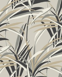Tropical Paradise Wallpaper Taupe by  S Harris 