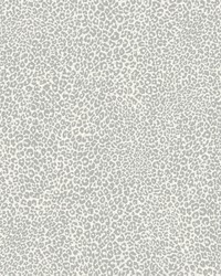Leopard King Wallpaper Gray by  Casner Fabrics 