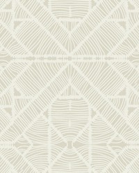 Diamond Macrame Wallpaper Beige by  S Harris 