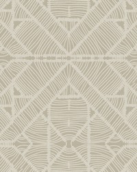 Diamond Macrame Wallpaper Taupe by  S Harris 