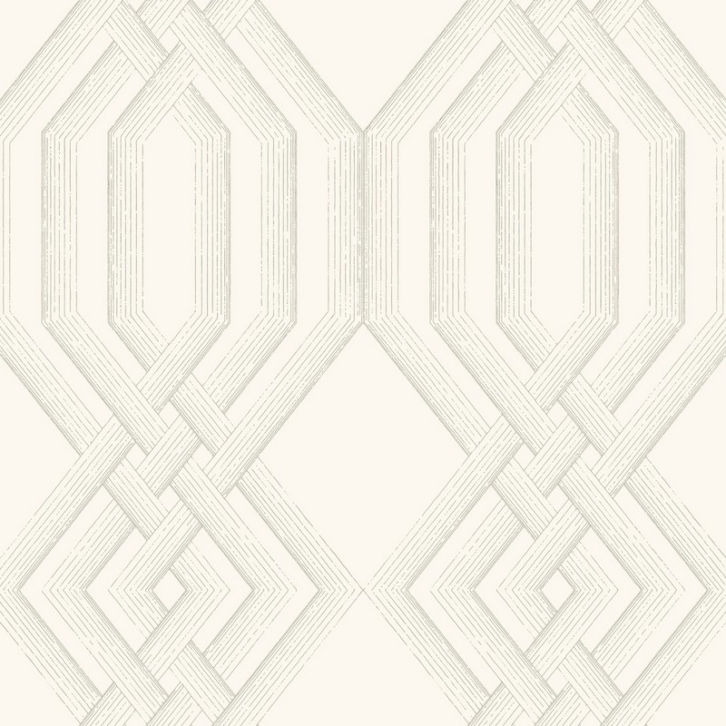 York Wallcovering Ettched Lattice Wallpaper Glint Wallpaper