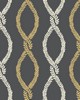 York Wallcovering Laureate Off Black