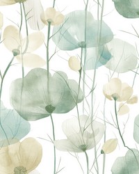 Cotswolds Poppies Turquoise by   