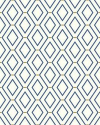 Diamond Duo Removable Wallpaper Blues by   