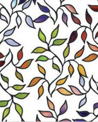STAINED GLASS LEAVES WINDOWFILM by   