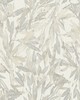 York Wallcovering Rainforest Leaves Wallpaper Cream/Grey