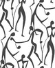 York Wallcovering Joyful Dancers Carbon Black