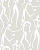 York Wallcovering Joyful Dancers Lichen Grey