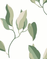 Brushwork Branches Leaf Green by   