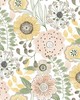 York Wallcovering Artistic Bouquet Coral & Lemon
