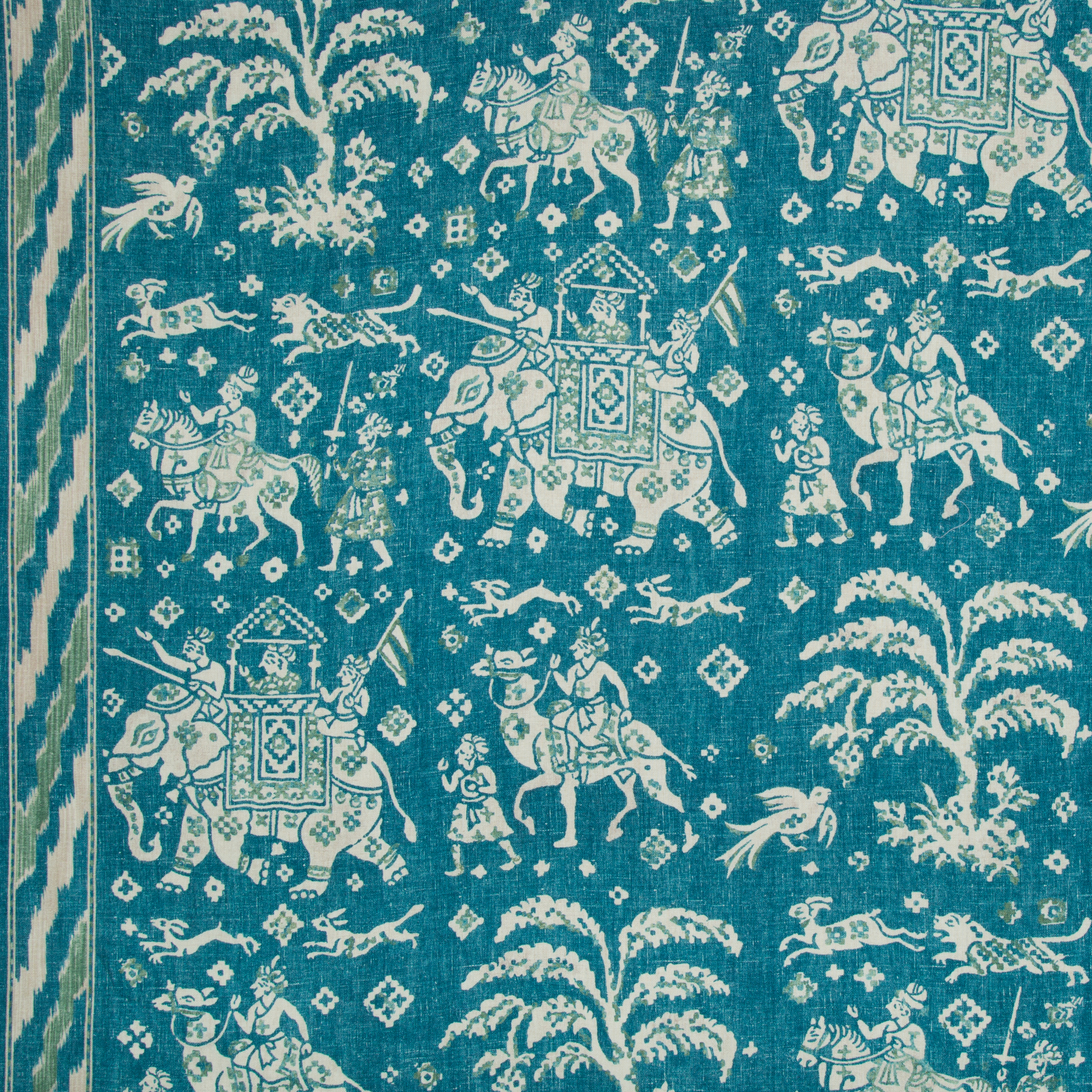ARALAM PRINT TEAL/GREEN by  Brunschwig & Fils  