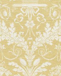 Clairemont Damask Yellow by  Schumacher Fabric 