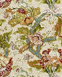 Ariella Jacobean Ecru by  Schumacher Fabric 