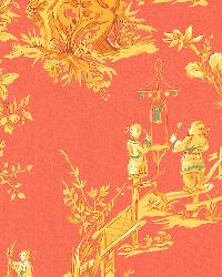 Chinois Coral by  Schumacher Fabric 
