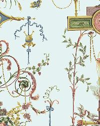 Terracina Arabesque Celestial by  Schumacher Fabric 