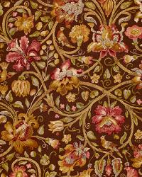 Fleurs De Touraine Mahogany by  Schumacher Fabric 
