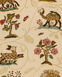 La Menagerie Cream by  Schumacher Fabric 