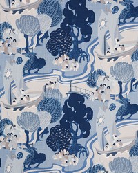 Pearl River Blues by  Schumacher Fabric 