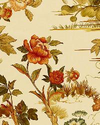 Le Faisan Chinoiserie Spice by  Schumacher Fabric 