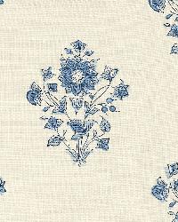 Beatrice Bouquet Indigo by  Schumacher Fabric 