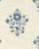 Schumacher Fabric BEATRICE BOUQUET INDIGO