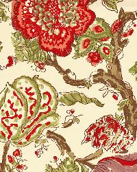 Pondicherry Coral by  Schumacher Fabric 