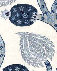 Nurata Embroidery Lapis by  Schumacher Fabric 