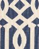 Schumacher Fabric IMPERIAL TRELLIS II IVORY / NAVY